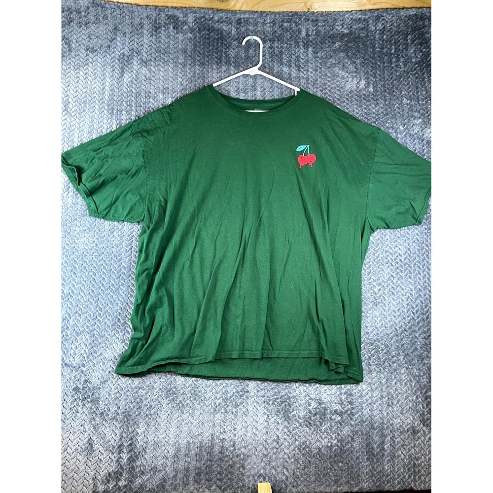 Eighty Eight T Shirt Mens 3XL Green Crew Neck Cotton Graphic Print Summer Tee